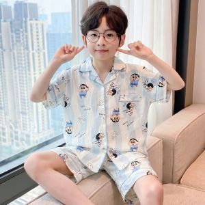 SHAPRA | Cute Panda Short Sleeve Summer Pajama Set Cloud Cotton