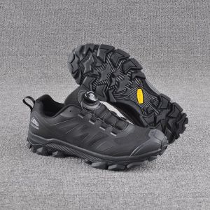 Mens Outdoor Climbing Shoes Lightweight Anti-slip Wear-resistant Button Waterproof Low-cut Mesh Hiking Boots for Trekking And Trail Running