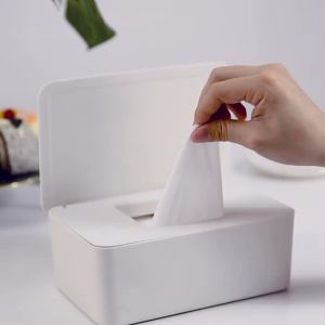 MONZA  กล่องเก็บแมส กล่องใส่แมส กล่องใส่ทิชชู่ หน้ากากอนามัย อเนกประสงค์ พลาสติกสีขาว No.Y867