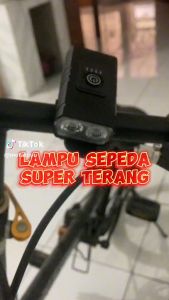 BERGARANSI BIKEONO Lampu Depan Sepeda LED T6 USB Rechargeable 6 Mode 1000 Lumens - BK60