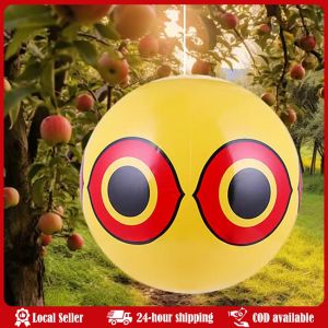 40CM Scare Eye Balloons Visual Deterrent Balloon Bird Repellent Keep Ducks Away From Swimming Pool Anti Bird Inflatable Repeller Repellent Scare Eye Balloons Outdoor Hanging Bird Repellent Inflatable Ball