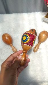 Marakas Motif Canting Pendek: Alat Musik Tradisional & Mainan Edukatif Anak