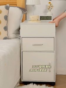 【Marilao Stock】Nordic Simple Modern Bedside Cabinet Storage Mini Shelf Bookcase Table Night Stand Wooden Minimalist Furniture Bedroom