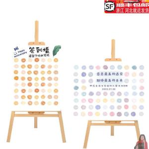 New Years Day Christmas Fun Self-Portrait Birthday Party Creative Graffiti Sign-in Welcome Board Decoration KT Board