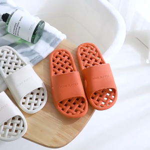 [Moon] Hot Summers Couple indoor bathroom non-slip home soft bottom bath leaking household slippers beach outdoor slippers for womens and mens