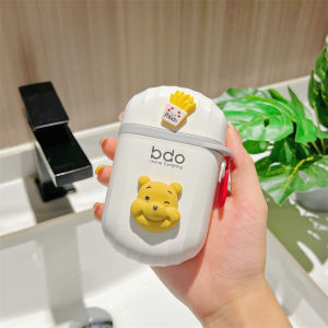 Travel Portable Soap Box Sealed with Lid Storage Box Cute Cartoon Kids Travel Laundry Soap Box