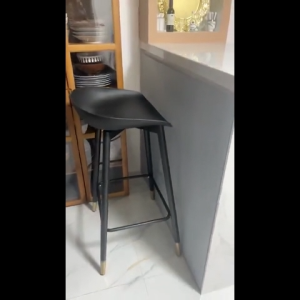 EURAKE Minimalist Bar Stool Counter Height Stool Plastic Bar Chair Modern‑style Kitchen Stool Tall Leisure Chair