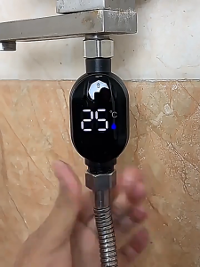 Shower Water Thermometer Monitor LED Display Waterproof Bath Thermostat Intelligent Touch Activation Temperature Measure