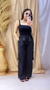 WSW - KARGO PANTS CELANA JOGGER SWEETPANTS CELANA CARGO PANJANG WANITA