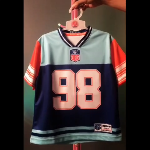 Jersey Olahraga Anak Laki-Laki Jersey NFL Miami Dolphins 98 - Baju Sepakbola Anak Usia 6-10 Tahun