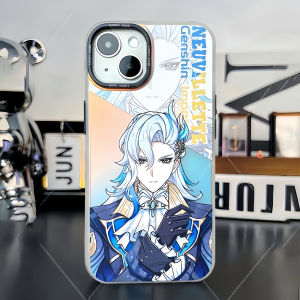Genshin Impact Laser Cut Design Mobile Phone Case Shockproof for Apple 16 Series Xiaomi 15 Redmi K70 Huawei Mate60 Iqoo 13