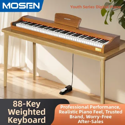 MOSEN | keyboard piano Portable 88 Key Weighted Compact Electronic Piano for Adults Kids Beginners Home Use