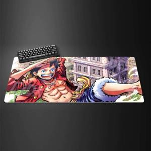Bandai | One Piece Anime Gamer Mouse Pad Rubber Keyboard Mat With 2MM Lock Edge For Laptop Setup