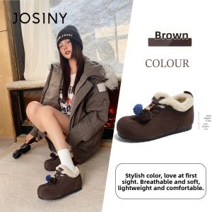 Josiny | Elevated Warmth Wool Snow Boots Thick Soles
