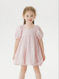 Marc&Janie | All-Over Embroidery Puff Sleeve Girl Dress