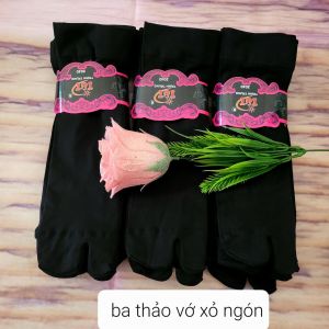 VỚ ( TẤT)  DA MÀU ĐEN XỎ NGÓN  MỀM MỊN CO GIÃN