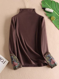 French Design Embroidered Loose Fit T-shirt