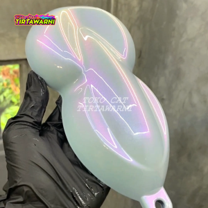 CAT BUNGLON PUTIH PREMIUM VIOLET RED P23