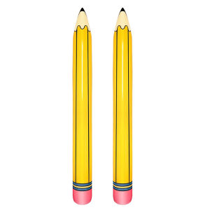 2 Chiếc Bút Chì Bơm Hơi Dùng Cho Trang Trí Lớp Học Lễ Tốt Nghiệp Trang Trí Treo PVC Cho Tiệc Sinh Nhật Phòng Vườn