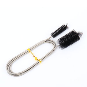 DUTRIEUX | Flexible Double Head Drain Spring Hose Brush Stainless Steel Aquarium Pipe Cleaner Extended Durable Water Tube Cleaning Brush