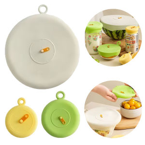 Silicone Crisper Lid High Temperature Resistant Round 3-Piece Bowl Lid Refrigerator Leftovers Universal Sealing Lid