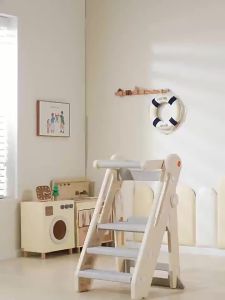Bathroom Stool Toddler Standing Tower Baby Step Ladder Child Wash Foot Stool Foldable Hand Washing Stairs Adjustable 踩脚凳小凳子