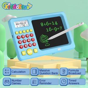 KiddoZone Kids Learning Machin Drawing Board Electronic Tablet Child Counting Early Education Toys Drawing Counting Chamber with LED Display Screen Gift for Boys and Girls