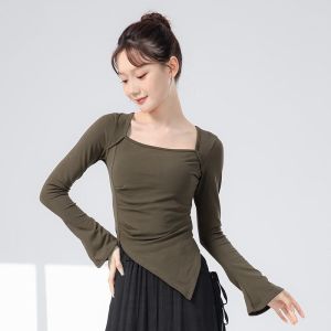 Modern Dance Practice Suit Womens 2025 New Dance Clothes Four Seasons Slimming Classical Dance Body Training Top