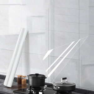 Transparent self-adhesive kitchen stickers waterproof moisture-proof and oil-proof suitable for countertop cabinet protection