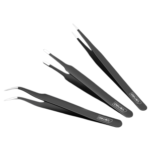 deli | Stainless Steel Anti-Static Precision Tweezers