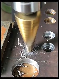 7 pc HSS Step Drill Titanium 4-32mm 3/4/5/6/7 ดอกสเต็ป เคลือบไทเทเนียม ดอกสว่าน เหล็ก-ใหญ่ 100pcs ขนาดของประเภทกระทู้ทันที