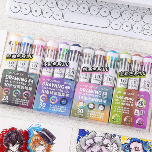 Languo | Colorful Multi-functional 10-color Drawing Pen Set