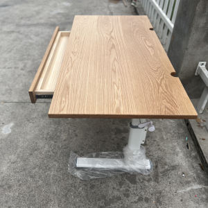 Solid Wood Childrens Study Desk Oak Cherry Black Walnut Student Desk Writing Desk Household Hand-Cranked Liftable Desk