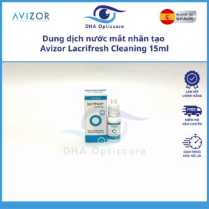 Combo 3 Chai Dung dịch nước mắt nhân tạo Avizor Lacrifresh Cleaning 15ml