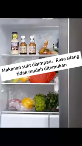Keranjang Buah Sayur 3IN1 Kotak Tempat Penyimpanan Makanan Kulkas Serbaguna Keranjang Saringan Dapur isi 3pcs Wadah HARROD shenar