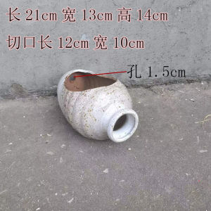 Rustic Terracotta Flower Pot for Succulent Plants Traditional Style Garden Ornaments Water Drainage Clay Vase Desktop Decor