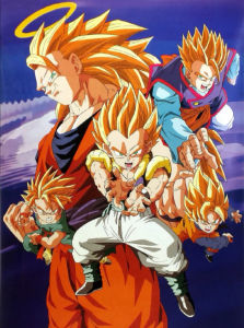 Bandai | Anime Dragon Ball Goku Vegeta Trunks Gotenks Oil Painting Modern Wall Decor for Living Room Bedroom Perfect Gift No Frame