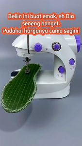 MESIN JAHIT MINI PORTABLE Lengkap 1 Set Putih - Mesin Jahit Mini Praktis - Mesin Jahit Portable Komplit – Mesin Jahit Mini Sewing Machine sm 202a - Bisa COD