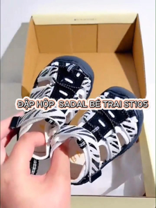 Giày sandal bé trai 1 - 5 tuổi chống bàn chân bẹt êm nhẹ thời trang có thể sử dụng để lót đế chình hình NHÍM SHOP ST105