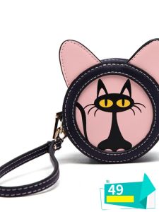 Japan and South Korea Super Cute Cartoon Cute Women Coin Pocket Soft Contrast Color Retro Mini Womens Hand Wallet New Arrival Coin Bag