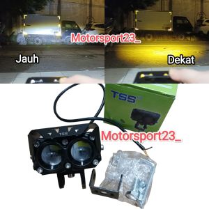 Lampu Tembak Laser SQL 3 mata TSS RACING Lampu 3 mata kipas TSS nyala putih Kuning Universal Vixion Beat Vario Aerok Nmax klx Mx king dll