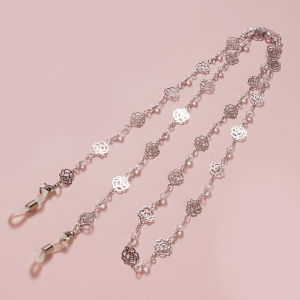 Fashion Rose Mask Chains Glasses Chain For Women Retro Metal Sunglasses Lanyards Eyewear Cord Holder Neck Strap