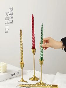 4pc/set European Style Long Candles 10 Inch Christmas Candles for Dining Room Souvenir Atmosphere