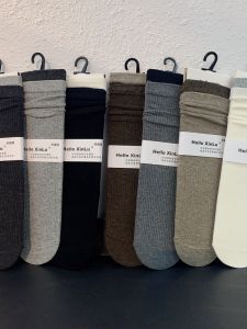 ถุงเท้าครึ่งแข้งผ้าฝ้ายสไตล์เกาหลี ยางยืดแนวนอน นุ่ม ไม่มีกระดูก ถุงเท้าสวมใส่สบาย สำหรับผู้หญิง ฤดูใบไม้ร่วง 2025