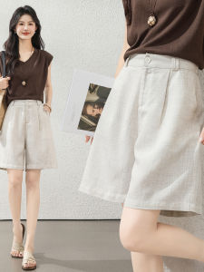 MEITESIJIAONU | Casual Loose Wide Leg Linen Shorts For Women