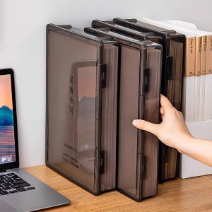 YOULE A4 Document Organizer Box Clear Plastic File Folder Storage Holder for Office Home with Labeling System Easy Access Compact Design Durable Eco-Friendly Document Organizer for Certificates Contracts Files