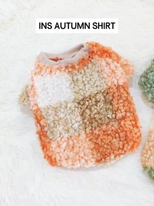 [TERMURAH] DOG CAT LARGE GRAIN CURLY PLUSH THREAD COLLAR shirt for  small medium pets clothes Chihuahua Shihtzu