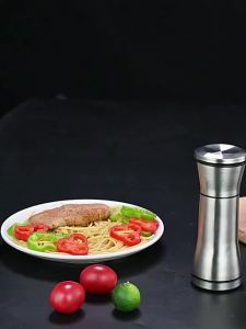 304 stainless steel manual pepper grinder kitchen tool sea salt sesame home grinder black pepper powder grinder bottle