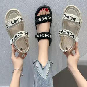 NS208 Sepatu Sandal Wedges Wanita Import