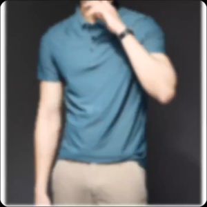 MISS K mens short sleeved t-shirt Korean version solid color casual business polo shirt size m-5xl"